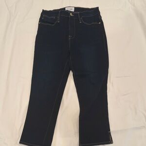 Frame Denim Dark Indigo Ankle Jeans